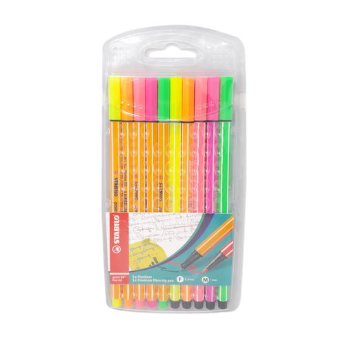 Estuche de plumones Stabilo fineliner 8868 10 unidades