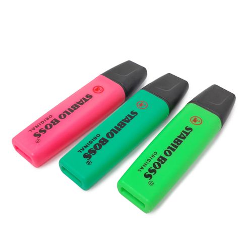 Set de marcadores Stabilo Boss original 3 piezas