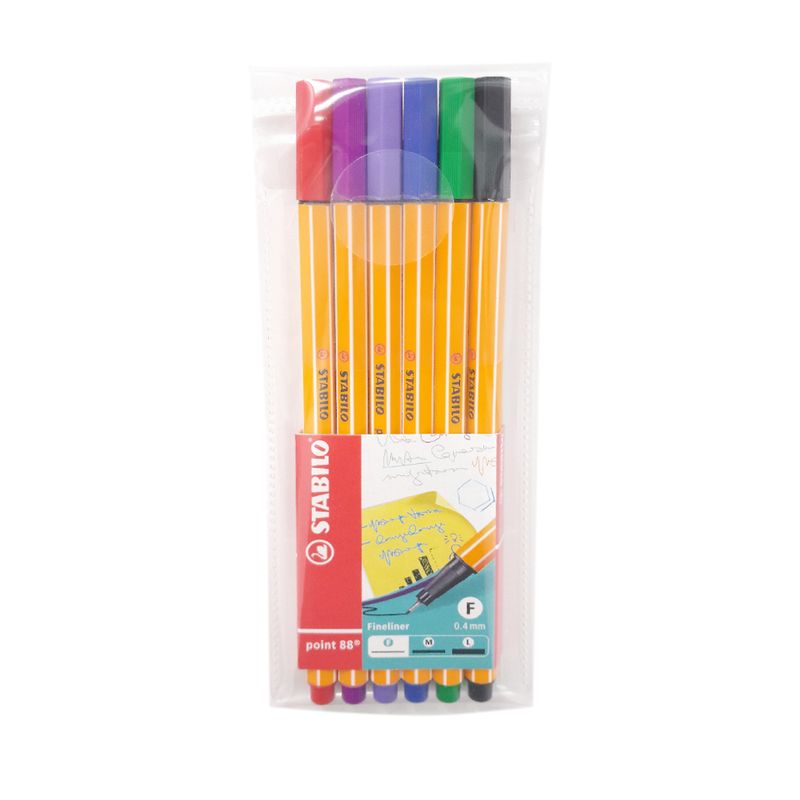 104661436-Estuche-de-plumones-Stabilo-Fineliner-0.4-mm-6-unidades