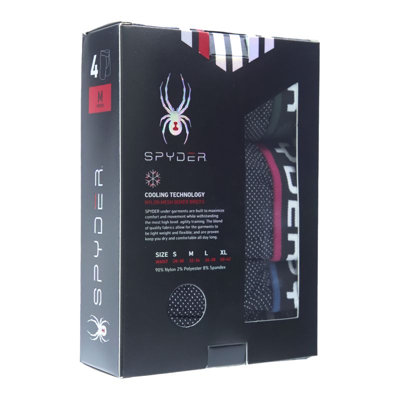 104568349-Pack-de-4-boxers-briefs-Spyder-negros-mini-print-para-hombre