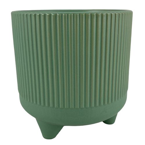 Maceta decorativa con relieve 17x19 cm
