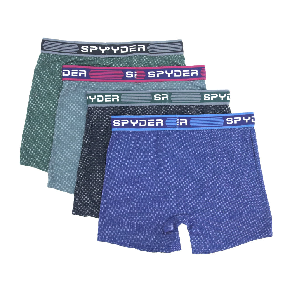 Pack de 4 boxers brief Spyder surtidos mini print para hombre - Siman ...