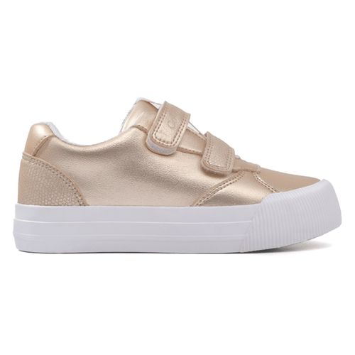 Zapato deportivo casual Colloky dorado para niña