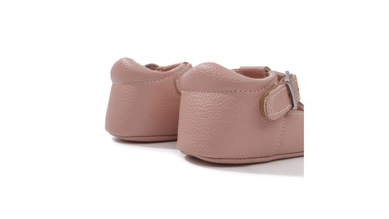 Zapato precaminador casual Colloky rosado para niña bebé