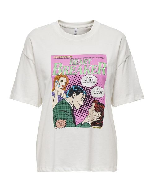 Camiseta Only estampada mangas 3/4 para mujer
