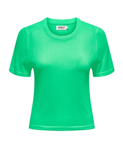 Camiseta Only verde manga corta para mujer