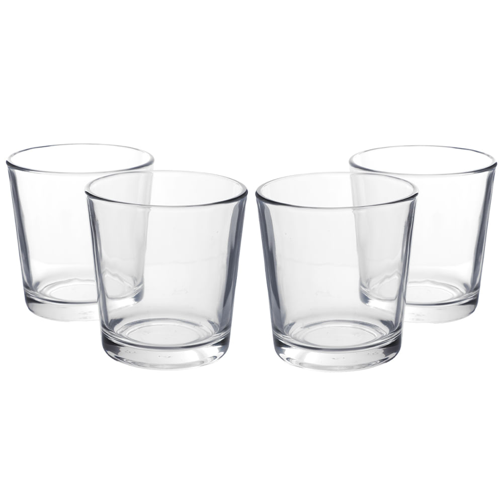 Juego De 6 Vasos De Agua De Cristal Color Naranja - Leonardo Optic, 215 Ml Cada Uno - Aptos Para Lavavajillas