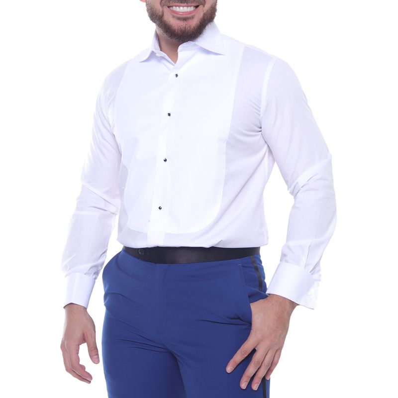 Camisa para smoking Unexpected blanca solida para hombre