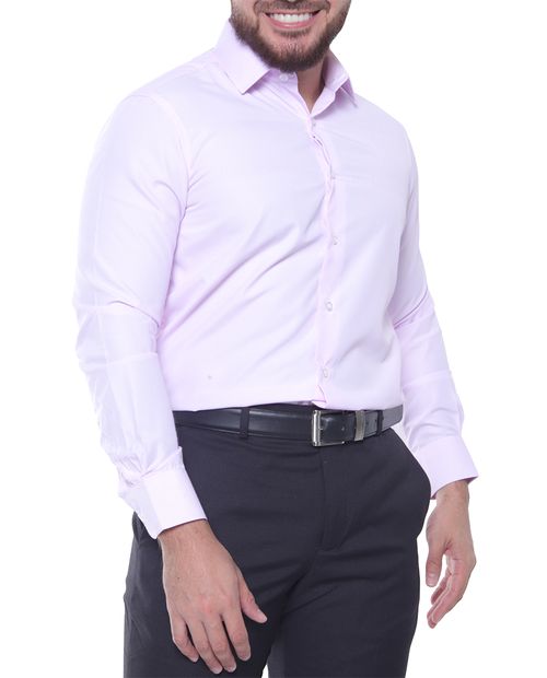 Camisa de vestir Unexpected slim fit morado lila rayada para hombre