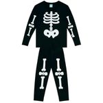 104658678-Pijama-de-2-piezas-negro-con-estampado-para-niño