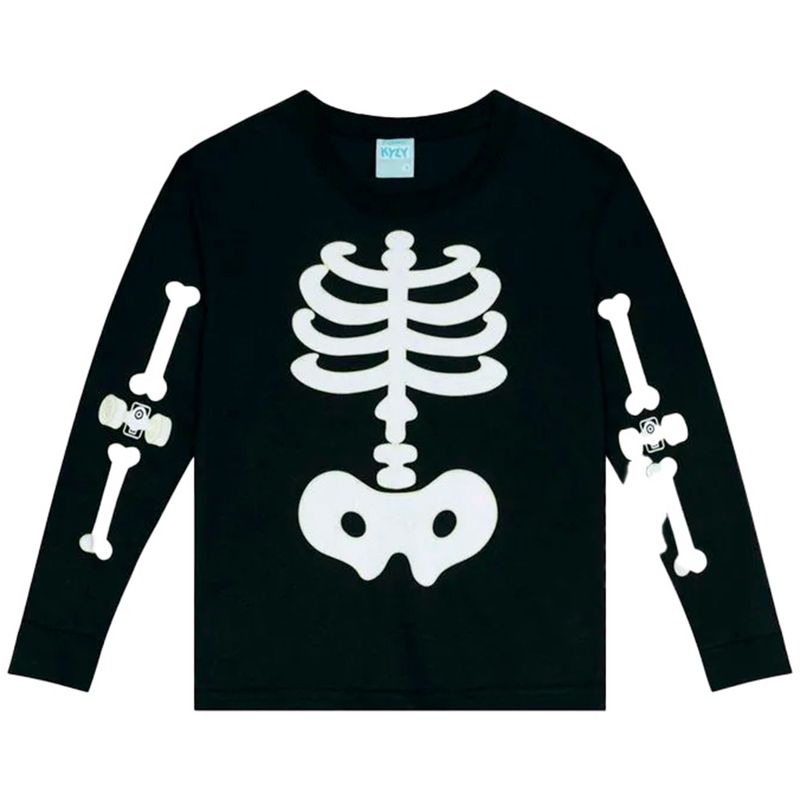 104658678-Pijama-de-2-piezas-negro-con-estampado-para-niño