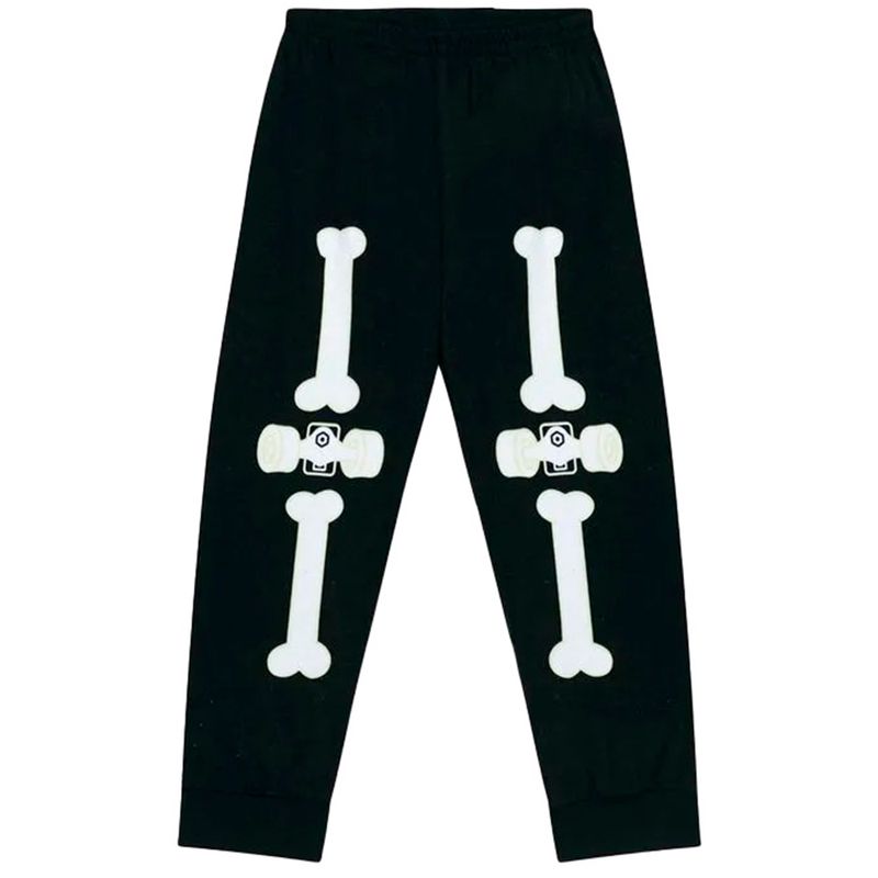 104658678-Pijama-de-2-piezas-negro-con-estampado-para-niño