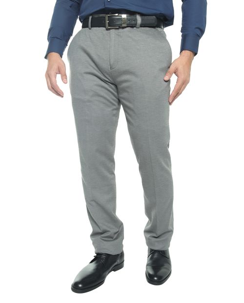 Pantalón de vestir Zanetti Orange gris heather para hombre