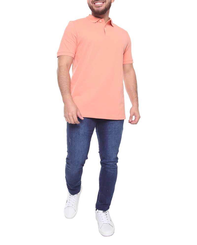104693608-Camisa-polo-basica-Gents-coral-solida-para-hombre