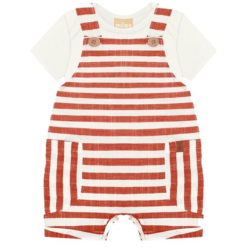 Conjunto de 2 piezas bicolor a rayas para bebé niño