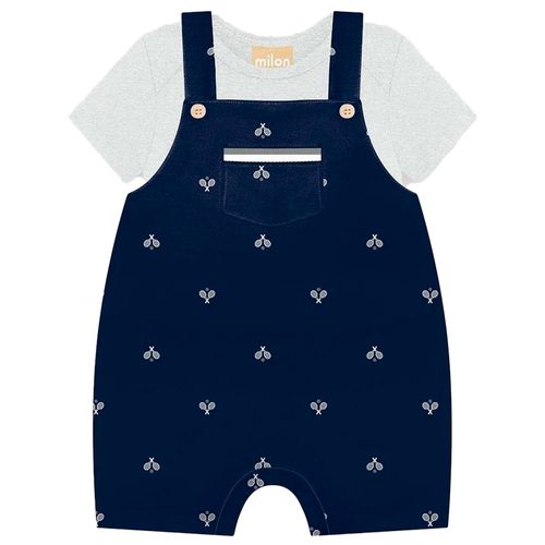 Conjunto de 2 piezas bicolor con estampado para bebé niño