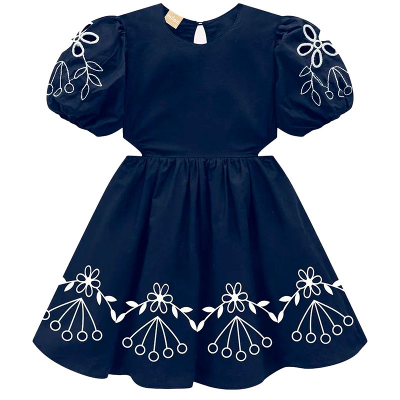 104662464-Vestido-azul-con-estampado-de-flores-para-niña