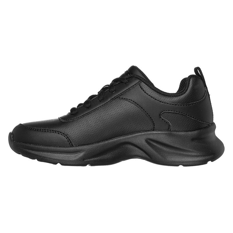 Zapato deportivo casual Skechers negro para nino
