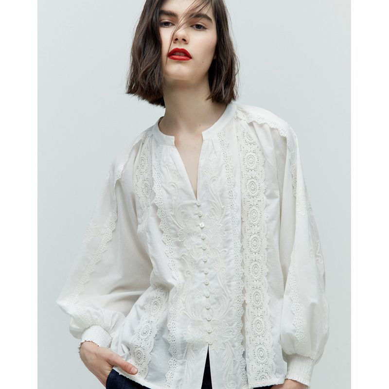 Sfera camisa blanca mujer online