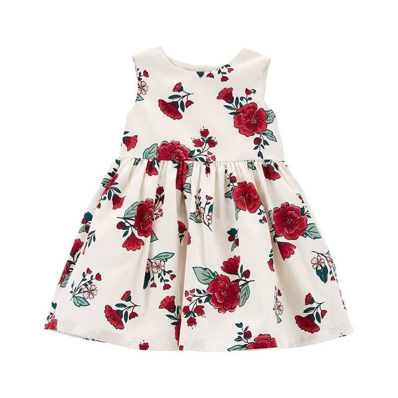 104710690-Vestido-blanco-con-estampado-de-flores-para-bebe-niña