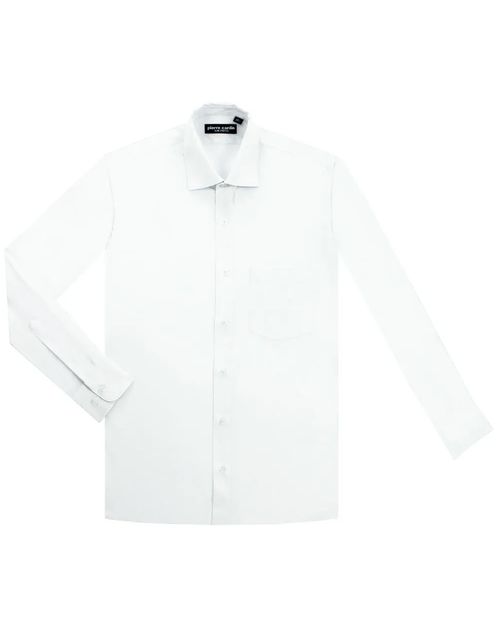 Camisa de vestir Pierre Cardin slim fit blanca para hombre