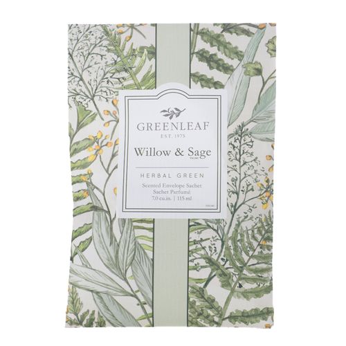 Aromatizante de hojas verdes de sauce y salvia