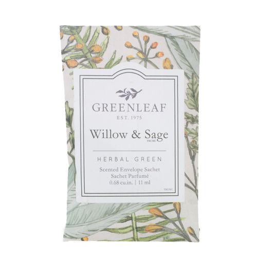 Aromatizante de hojas verdes de sauce y salvia