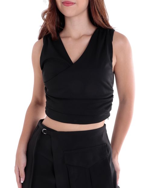 Blusa Only crop top sin mangas para mujer
