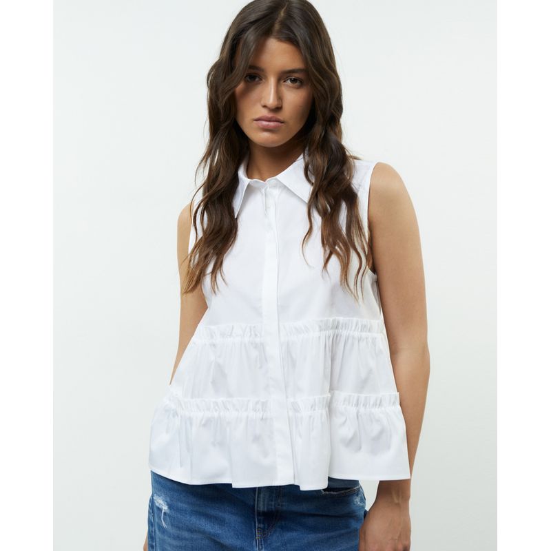 Sfera camisa blanca mujer clearance