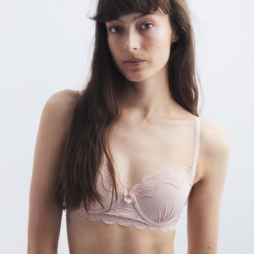 Brassier Sfera con aros rosado para mujer