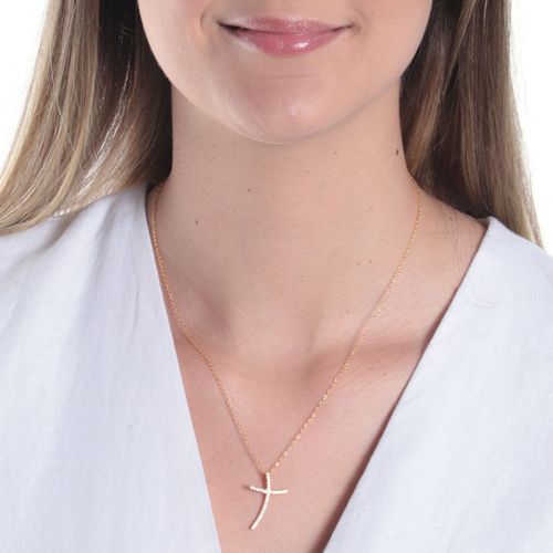 Cadena de plata con baño de oro 1mm- 18" para mujer