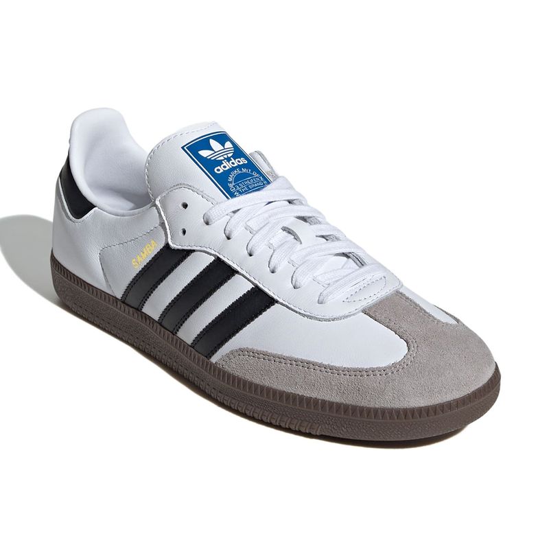 Zapato Adidas Originals Samba casual color blanco negro para mujer