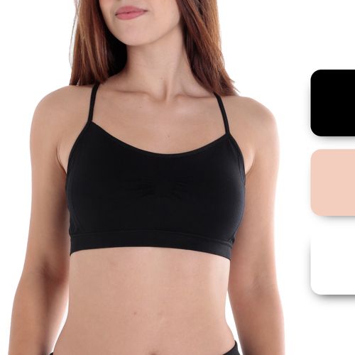 Set 3 top brasier multicolor para dama