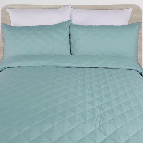 Cubrecama de poliéster diseño sólido