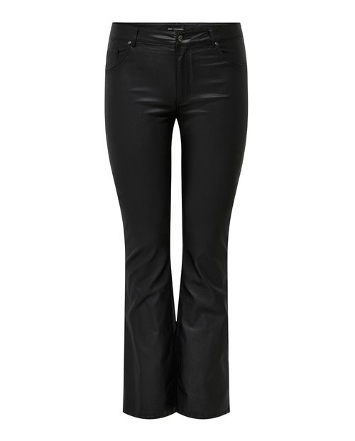 Pantalón Only Carmakoma bootcut negro de cintura media para mujer