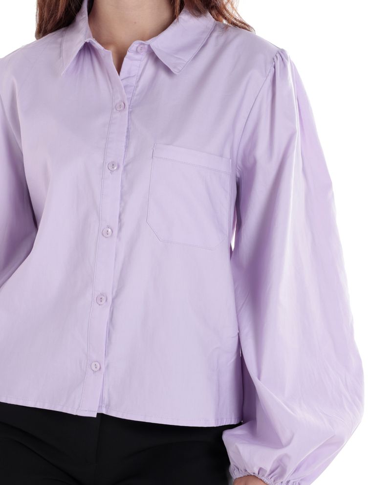 Blusa Unexpected camisera morada manga larga para mujer, image size:800x992