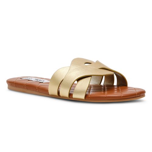 Sandalia casual Steve Madden color dorado para mujer