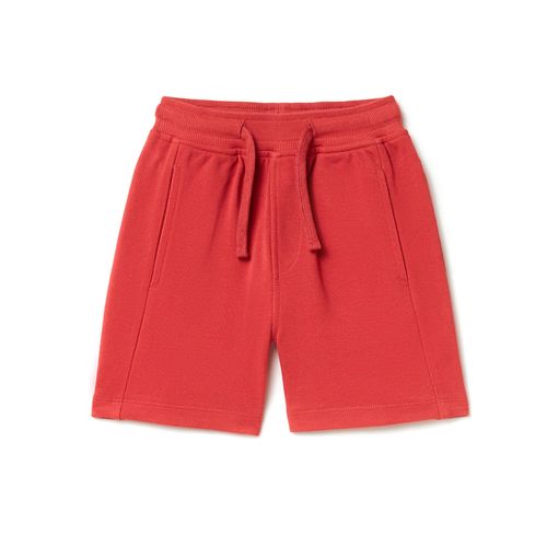 Short rojo sólido para niño
