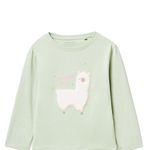 104716654-Pijama-verde-con-estampado-de-llama-para-niña