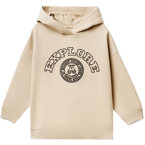 Sudadera beige sólido para niño