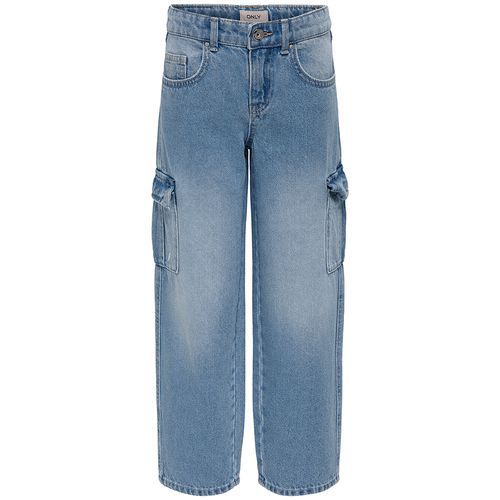 Jeans azul lavado para niña