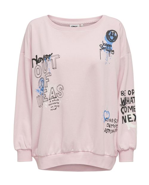 Suéter Only pull over estampado manga larga para mujer