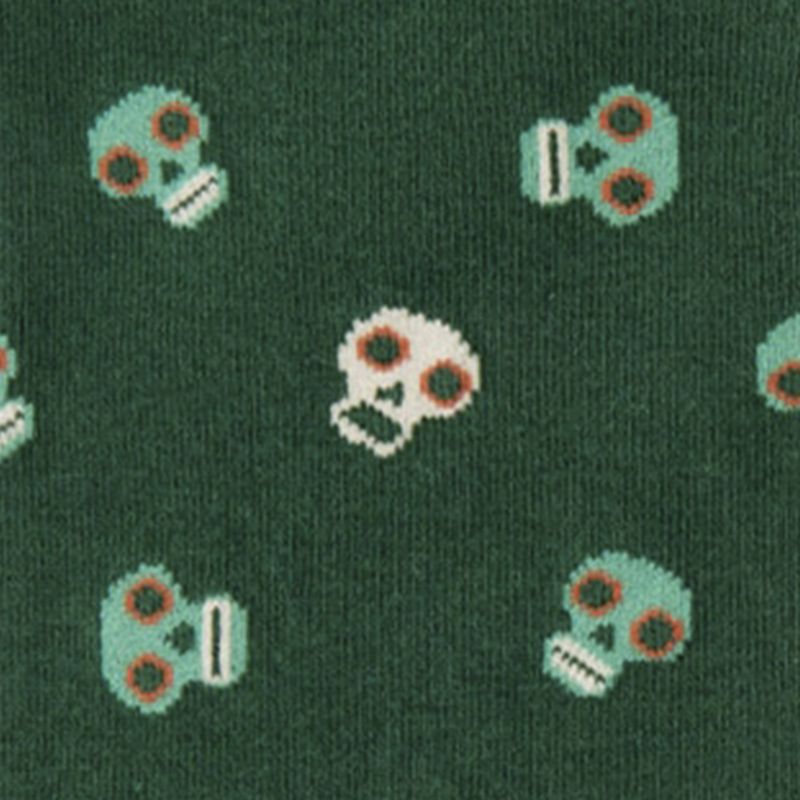 104697591-Par-de-calcetines-Sfera-verde-mini-print-calaveras-para-hombre