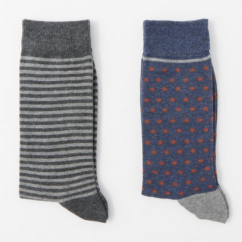 Pack de 2 pares de calcetines Sfera multicolor para hombre