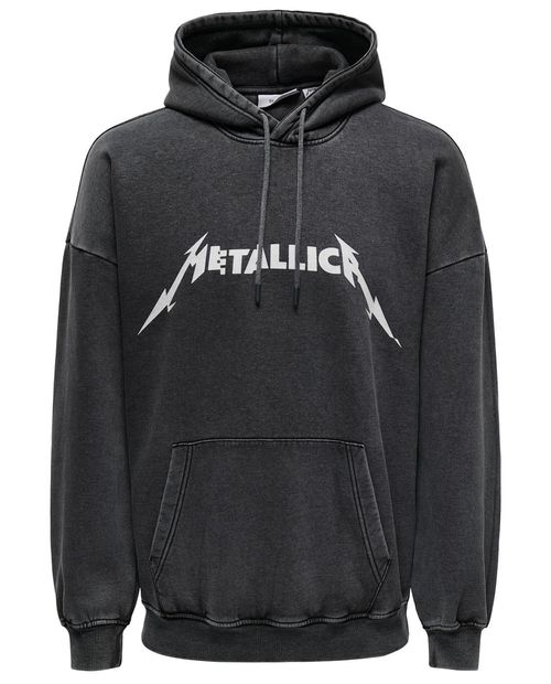 Suéter hoodie Only & Sons estampado Metallica para hombre