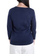 104564466-Sueter-Nicolle-pull-over-mangas-3-4-azul-para-mujer