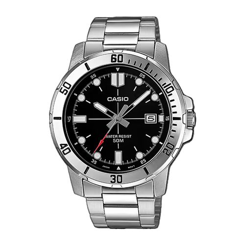 Reloj Casio análogo acero inoxidable plateado para hombre
