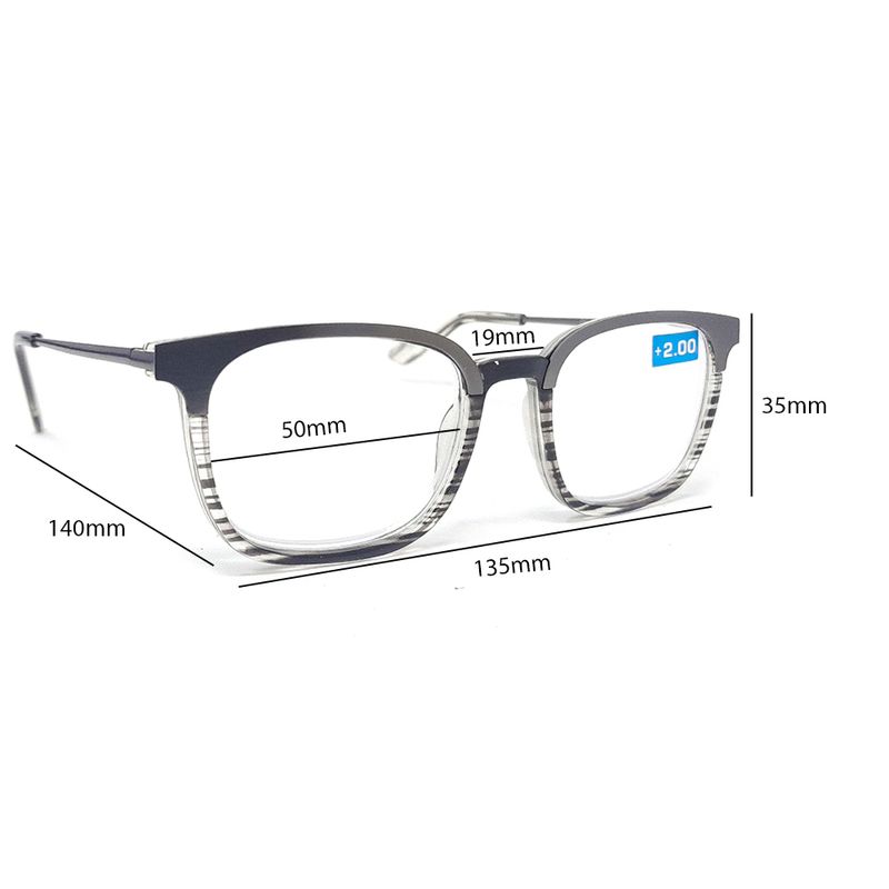 104691099-Lentes-de-prescripcion-cuadrados--2.00-Foster-Grant-acetato-unisex