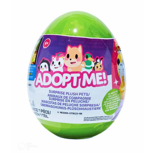 Adopt Me Capsula Mascotas Peluche  Sorpresa 12 cm