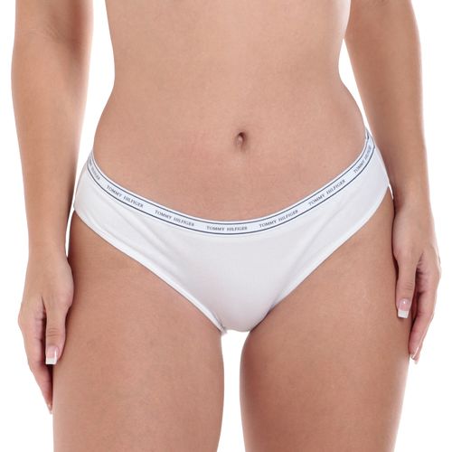 Bikini Tommy Hilfiger blanco de cintura corta para mujer